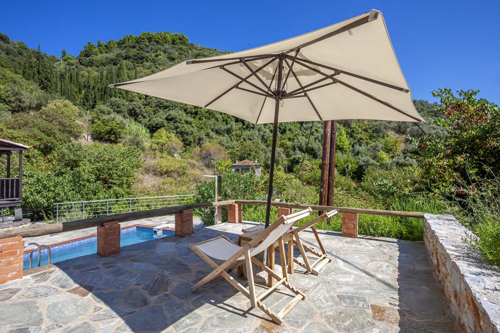 Olea Skopelos Island villas private pool view