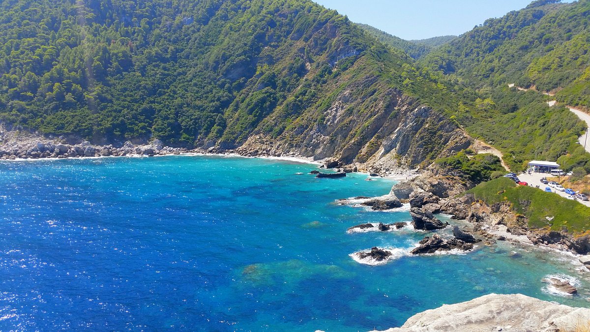 Olea Skopelos Island villas beach view